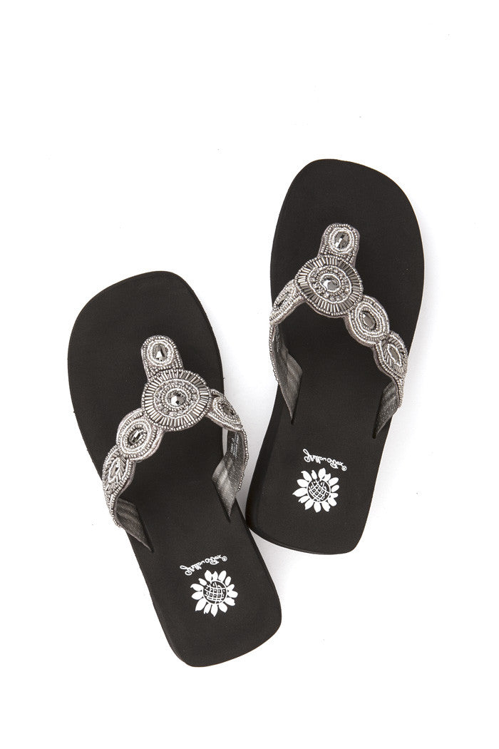 Libra Flip-Flop in Pewter