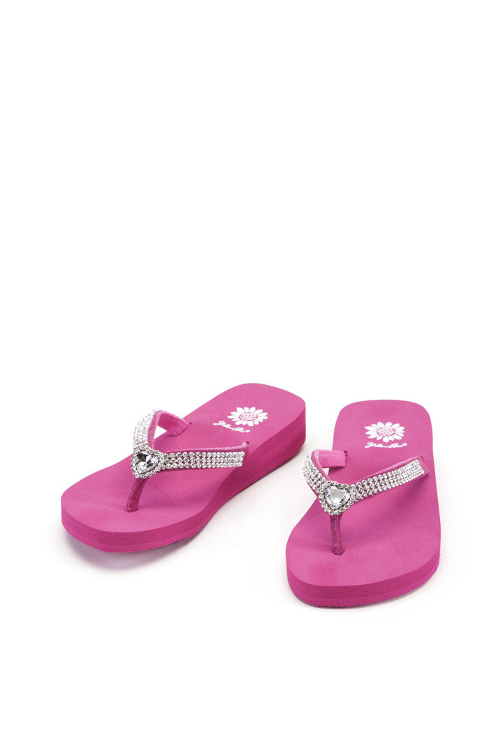 Willa II Girl's Flip-Flop in Fuchsia