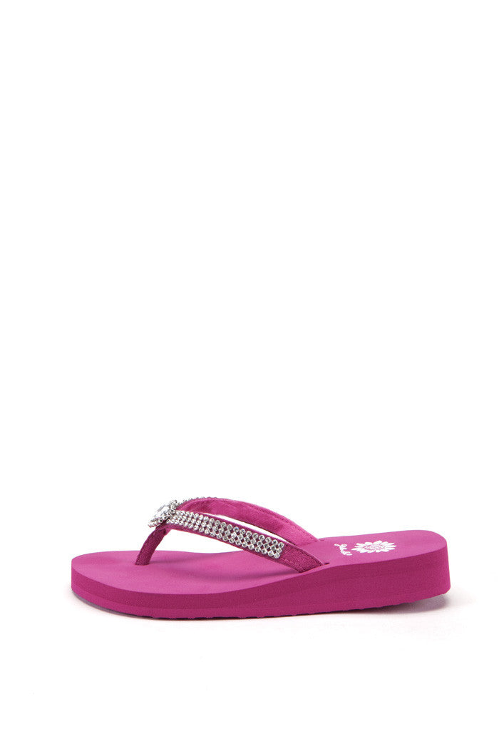 Willa II Girl's Flip-Flop in Fuchsia