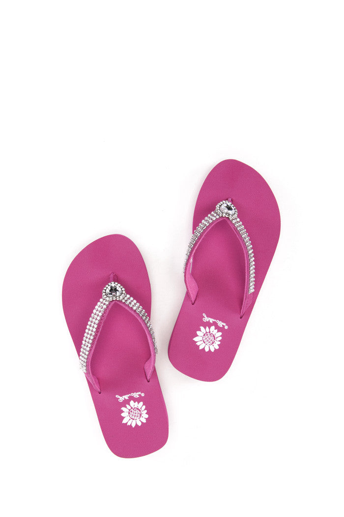 Willa II Girl's Flip-Flop in Fuchsia