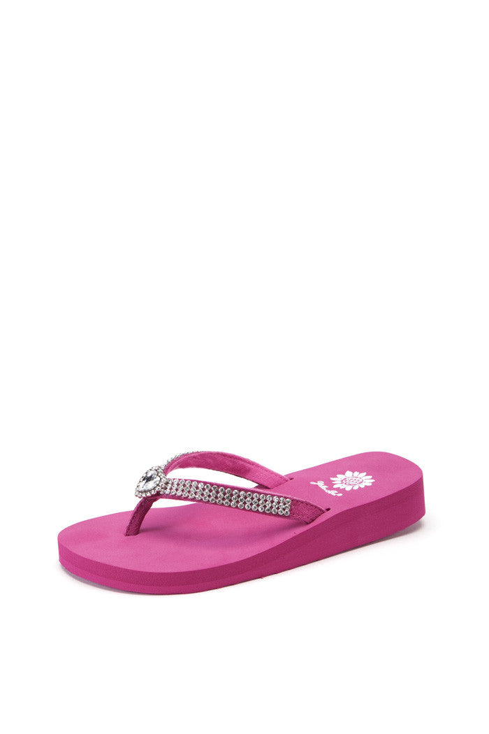 Willa II Girl's Flip-Flop in Fuchsia