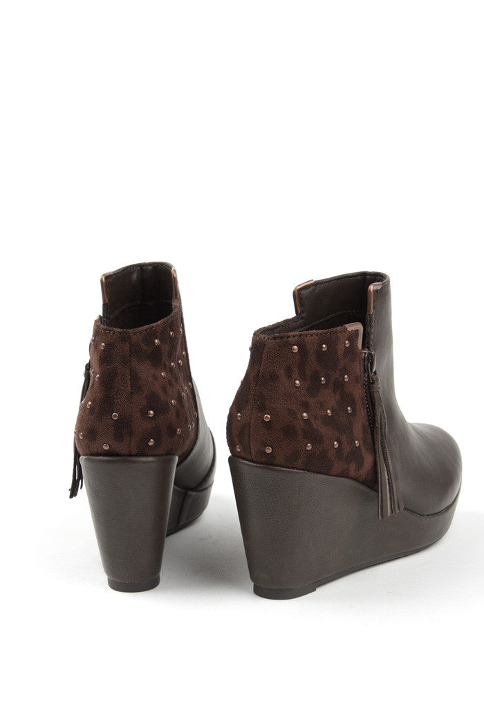 Balbina Bootie in Brown