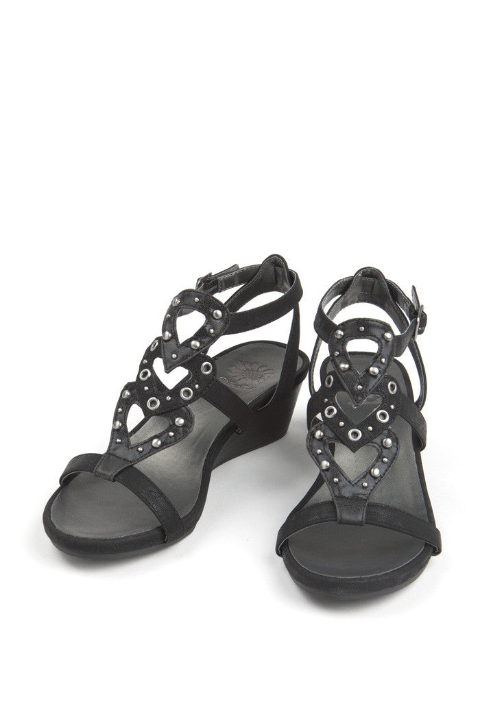 Flora Wedge in Black