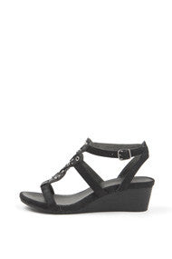 Flora Wedge in Black