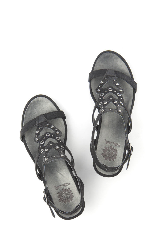 Flora Wedge in Black