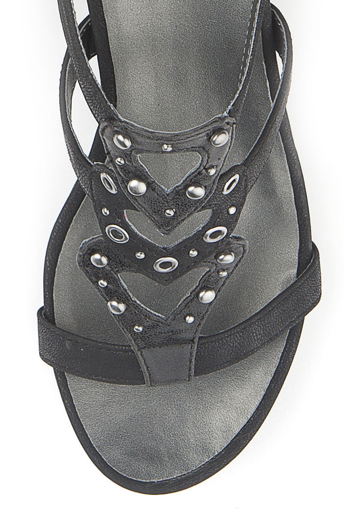 Flora Wedge in Black