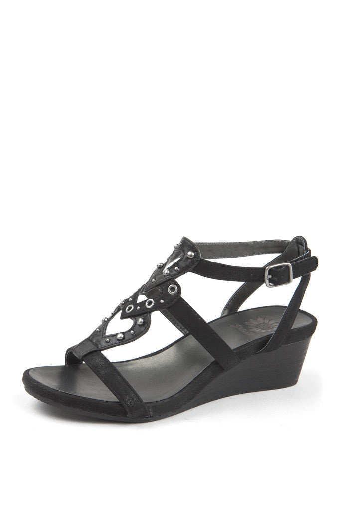 Flora Wedge in Black