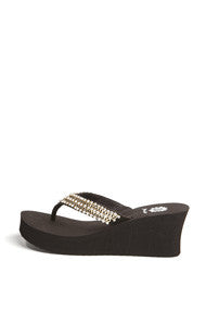 Ulyssa Wedge Flip-Flop in Brown