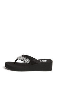 Lemon Flip-Flop in Black Clear