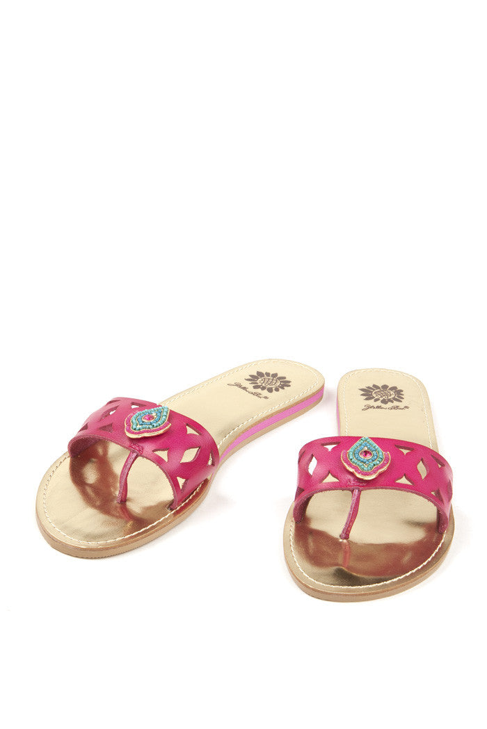 Thalia Sandal in Fuchsia