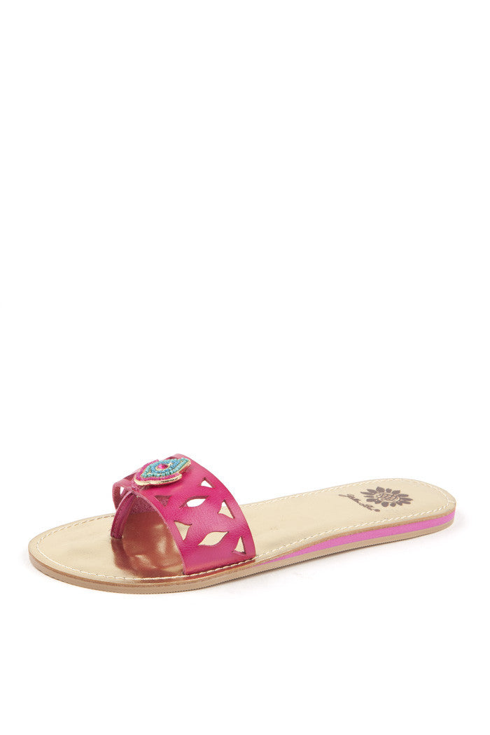 Thalia Sandal in Fuchsia