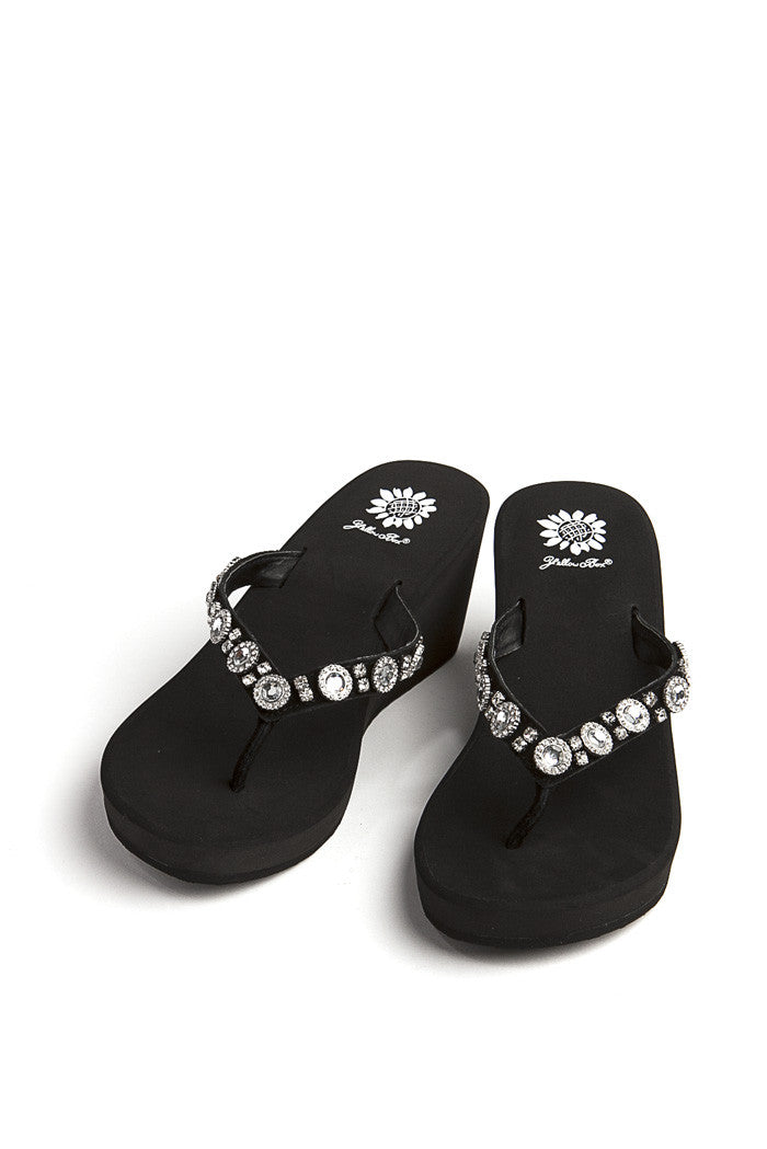 Zeth Wedge Flip-Flop in Black