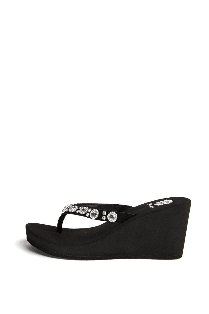 Zeth Wedge Flip-Flop in Black