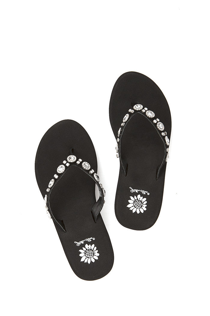 Zeth Wedge Flip-Flop in Black