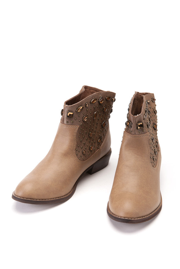 Selina Bootie in Tan