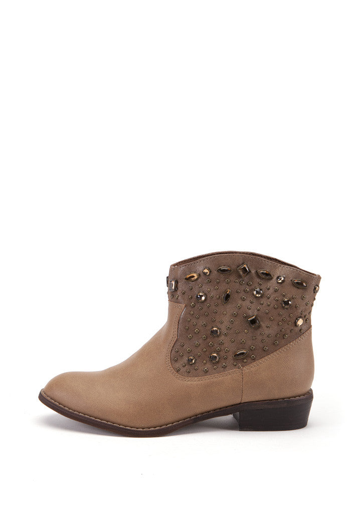 Selina Bootie in Tan