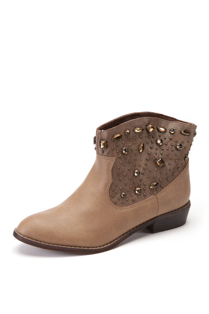 Selina Bootie in Tan