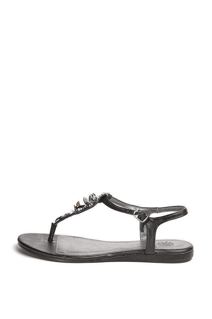 Rosebud Sandal in Black