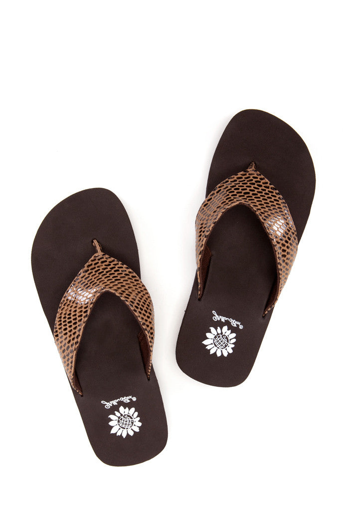 Brie Flip-Flop in Brown