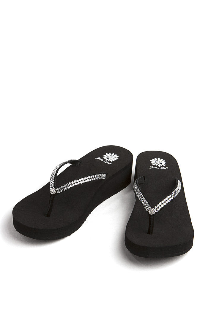 Custard Flip-Flop in Black
