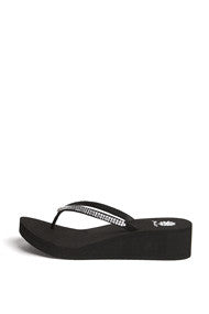Custard Flip-Flop in Black