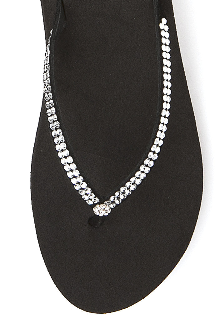 Custard Flip-Flop in Black