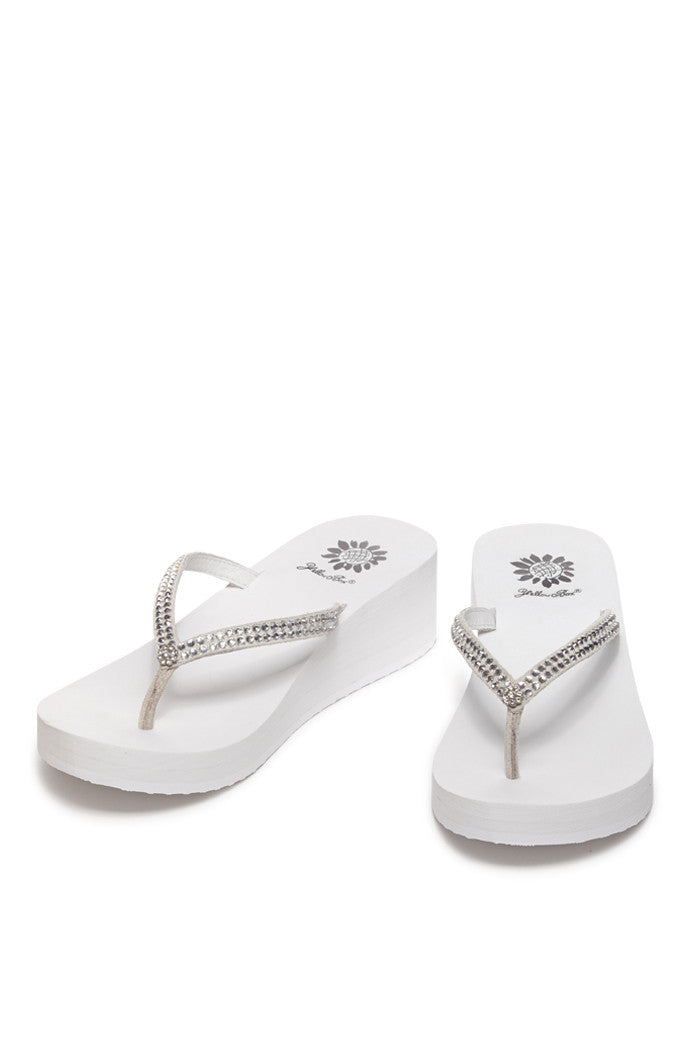 Custard Flip-Flop in White