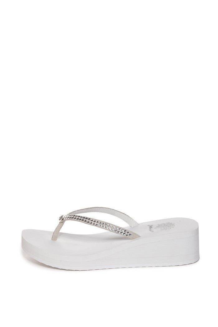 Custard Flip-Flop in White
