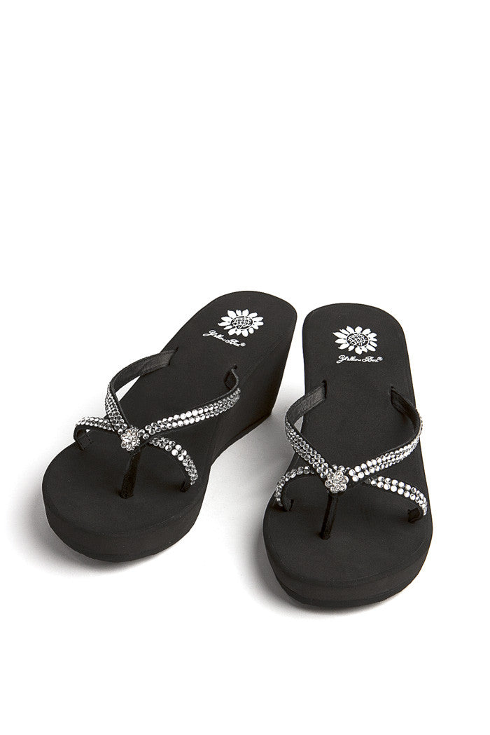 Gateway Wedge Flip-Flop in Black