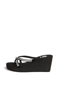 Gateway Wedge Flip-Flop in Black