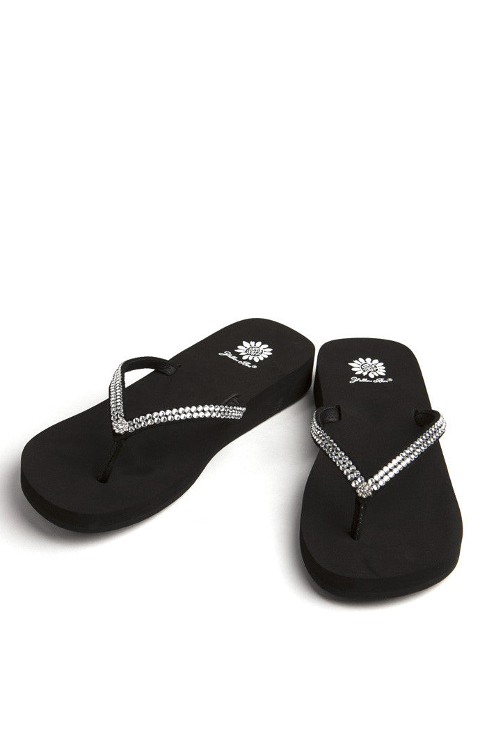 Jello Flip-Flop in Black