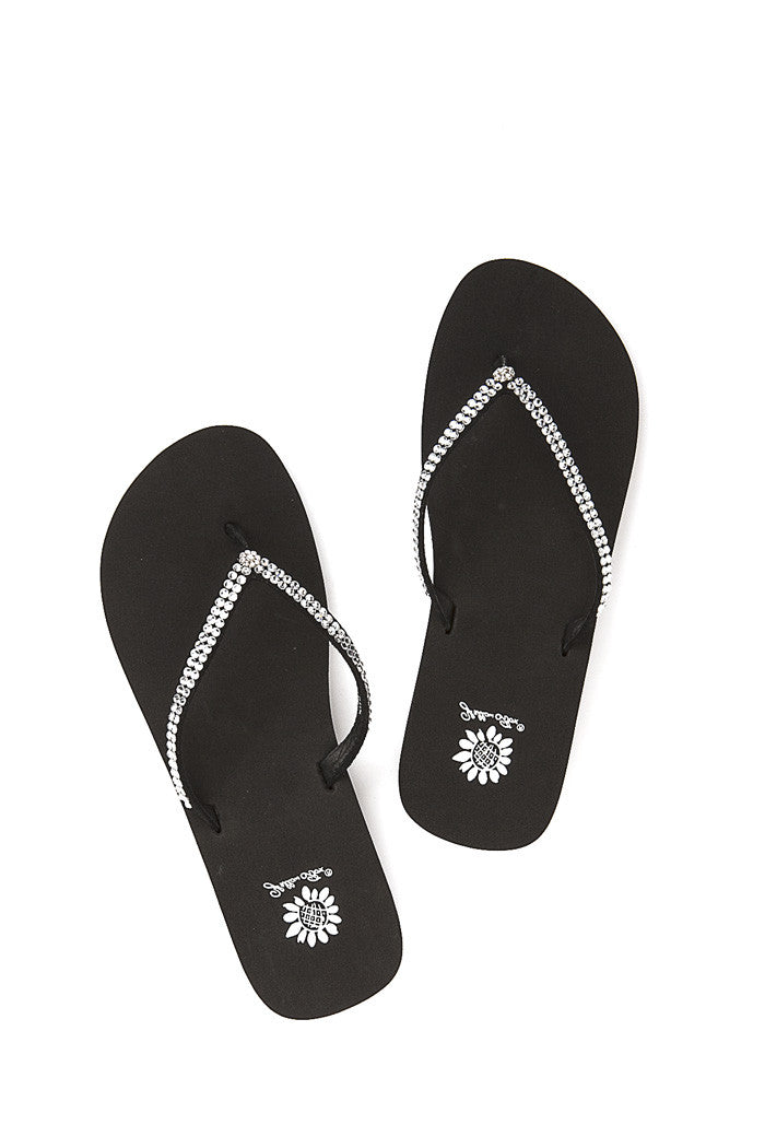 Jello Flip-Flop in Black