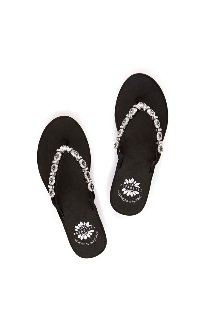 Joyce Wedge Flip-Flop in Black