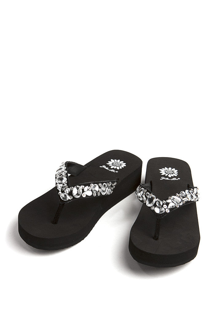 Romaine Flip-Flop in Black