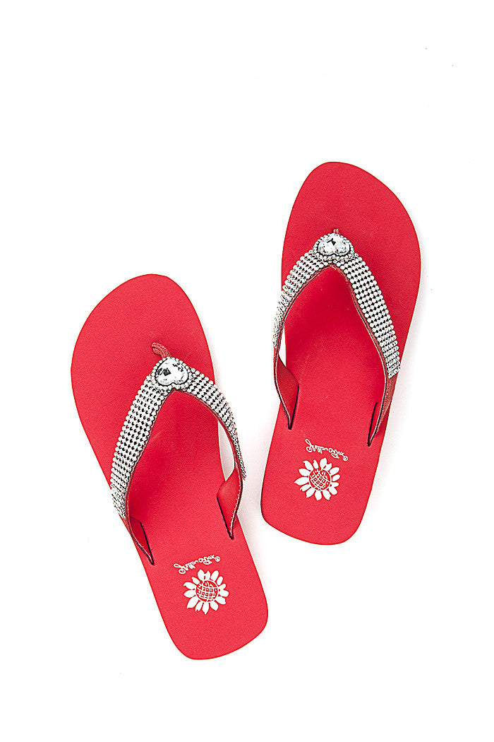 Willa Flip-Flop in Red