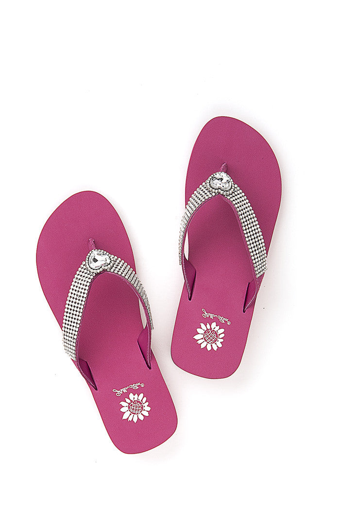 Willa Flip-Flop in Fuchsia