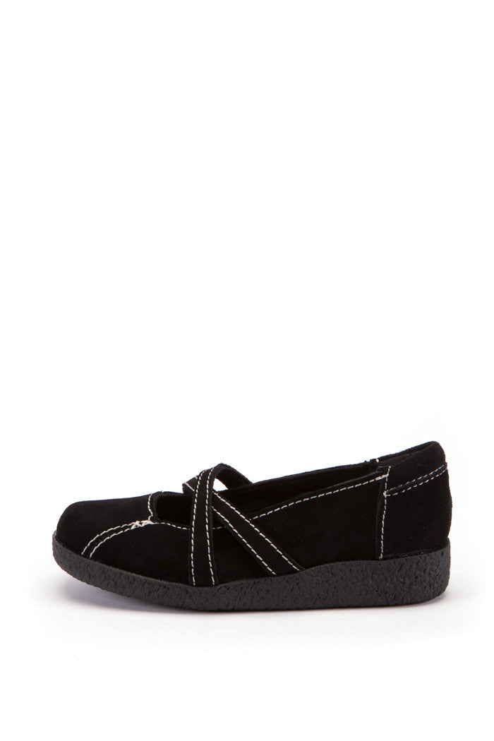 Zia II Girl's Flat in Black