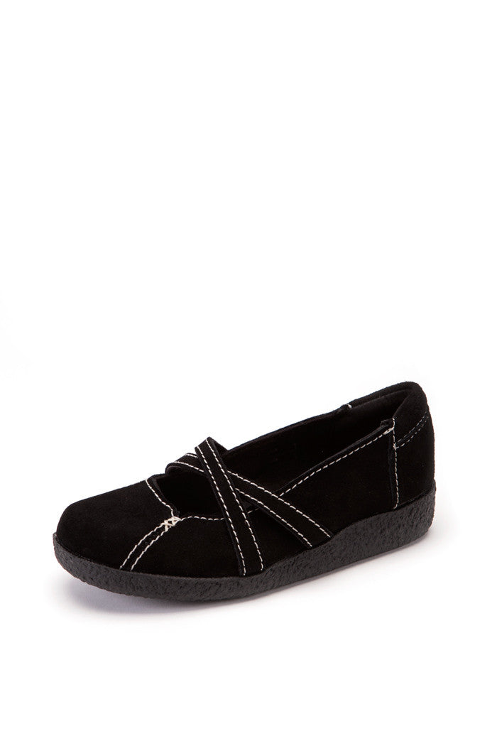 Zia II Girl's Flat in Black