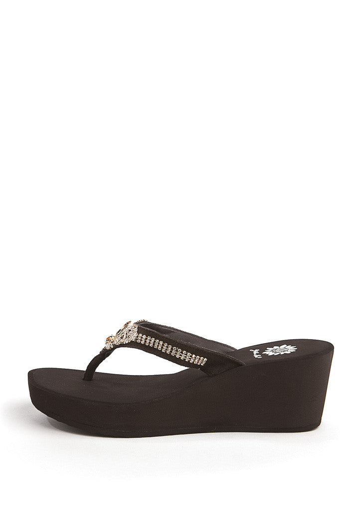 Consuela Wedge Flip-Flop in Brown