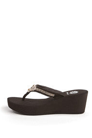Consuela Wedge Flip-Flop in Brown