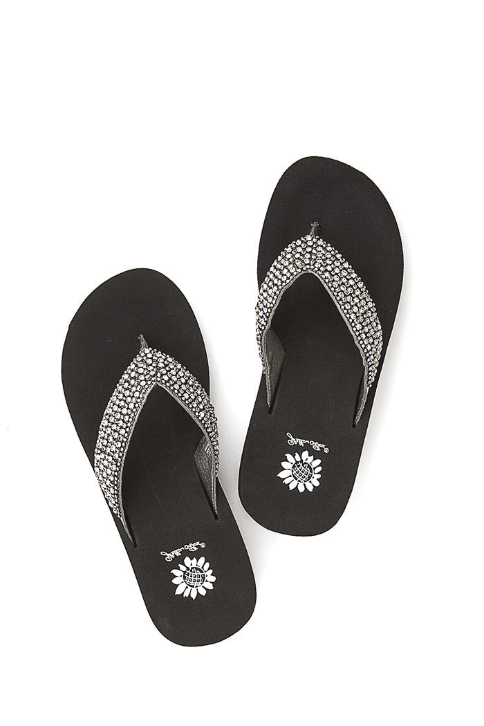 Ebony Flip-Flop in Pewter