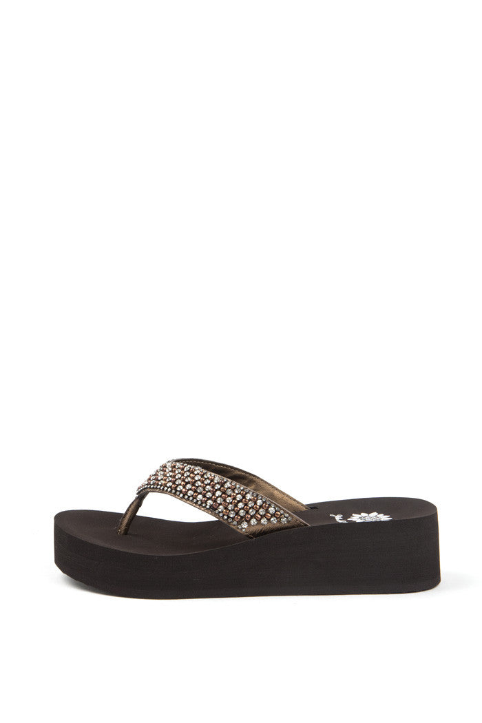 Ebony Flip-Flop in Bronze