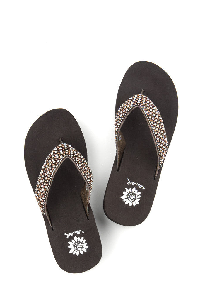 Ebony Flip-Flop in Bronze