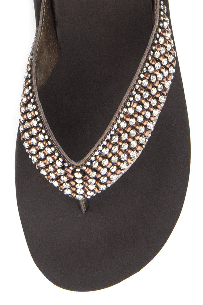 Ebony Flip-Flop in Bronze