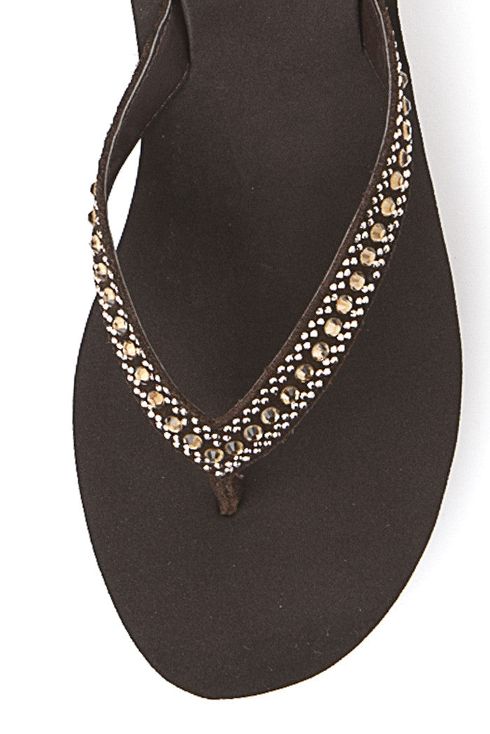 Eurwen Wedge Flip-Flip in Brown