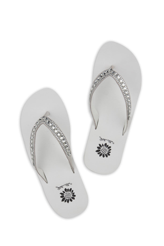 Zabrina Flip-Flop in White