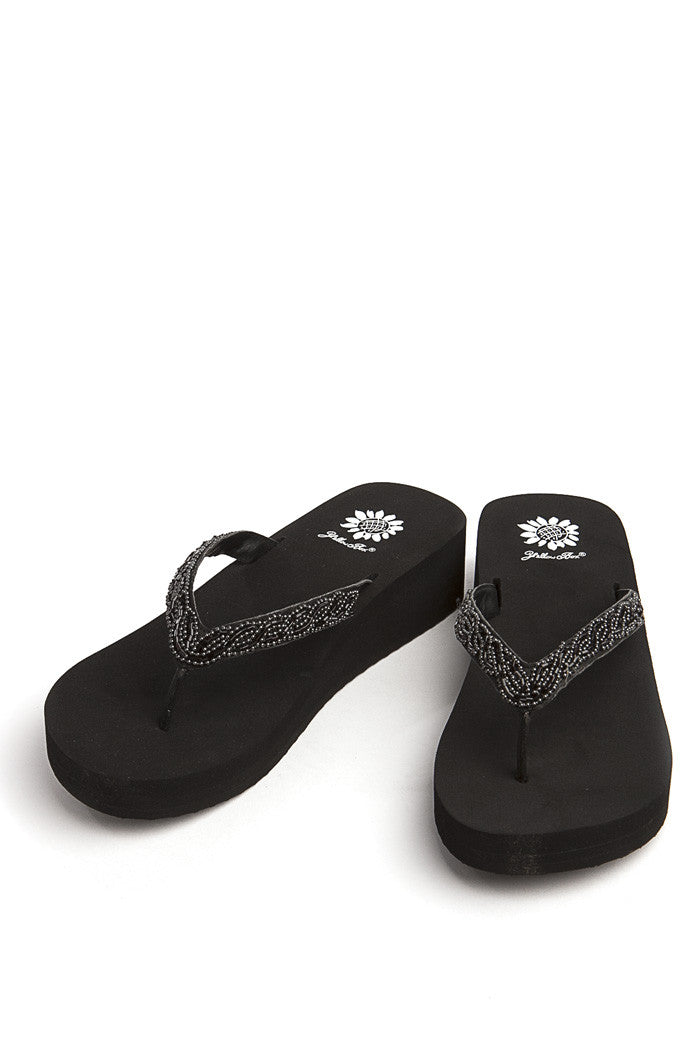 Bodice Flip-Flop in Black