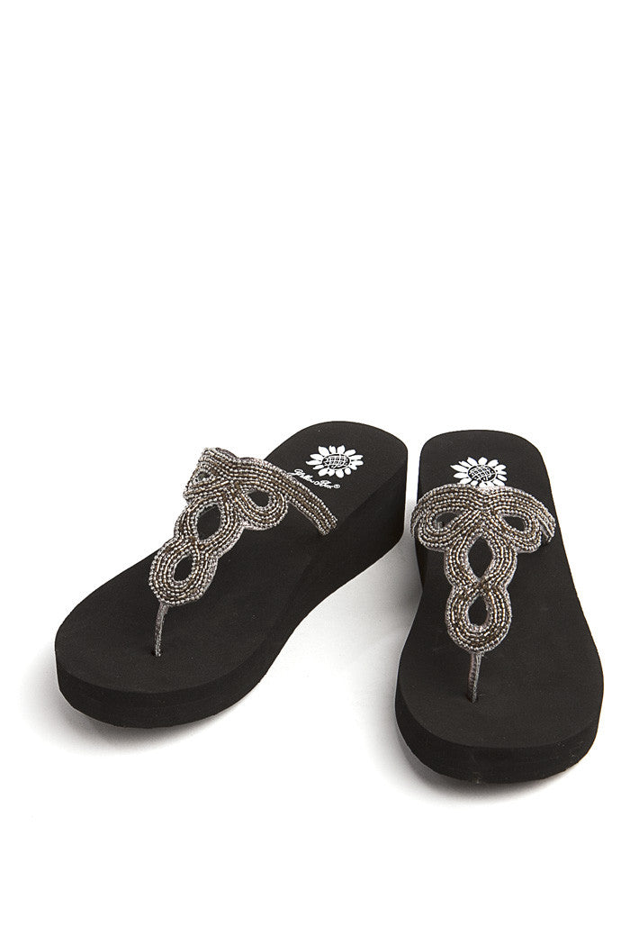 Hilma Flip-Flop in Pewter