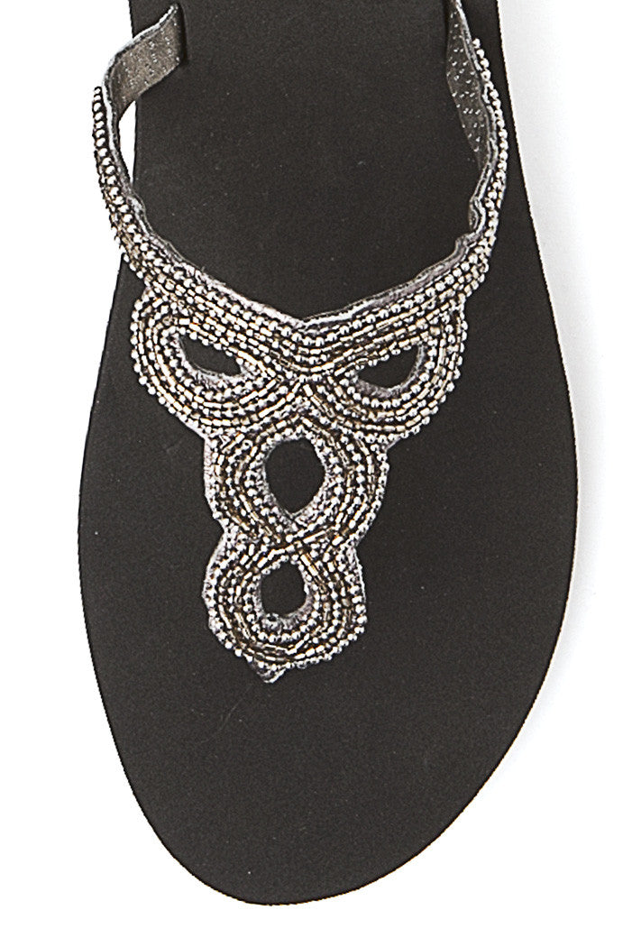 Hilma Flip-Flop in Pewter