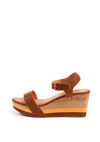 Coreen Wedge in Tan